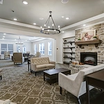 The Lodge at Pine Creek's lounge area