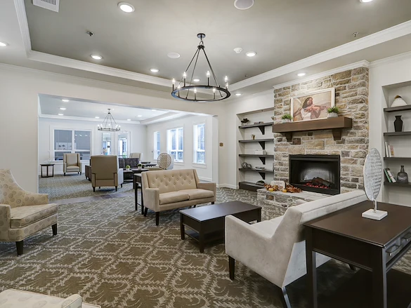 The Lodge at Pine Creek's lounge area