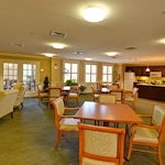Charter Senior Living of Fredericksburg, Virginia, sitting area with tables