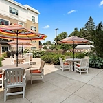 Outdoor space at the Waters of Highland Park