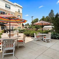 Outdoor space at the Waters of Highland Park