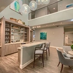 Bar/lounge area at Verena at Leander Senior Living