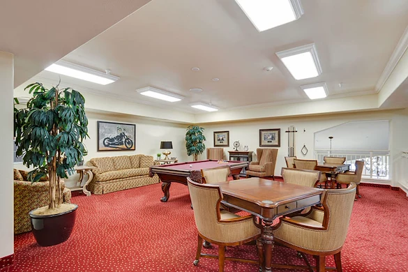Fairview Estates Gracious Retirement Living Hawthorn Senior Independent Living in Hopkinton, Massachusetts game room