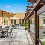 Rear Patio of Cascade Creek Memory Care