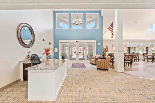 Stone Lodge Gracious Retirement Living Hawthorn Senior independent Living in Bend, Oregon front entrance