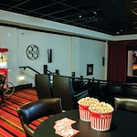 Whispering Pines Gracious Retirement Living Hawthorn Senior Independent Living in Raleigh, North Carolina movie theater with popcorn