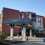 The McAuley front entrance