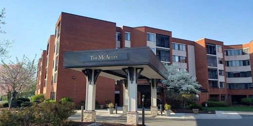 The McAuley front entrance