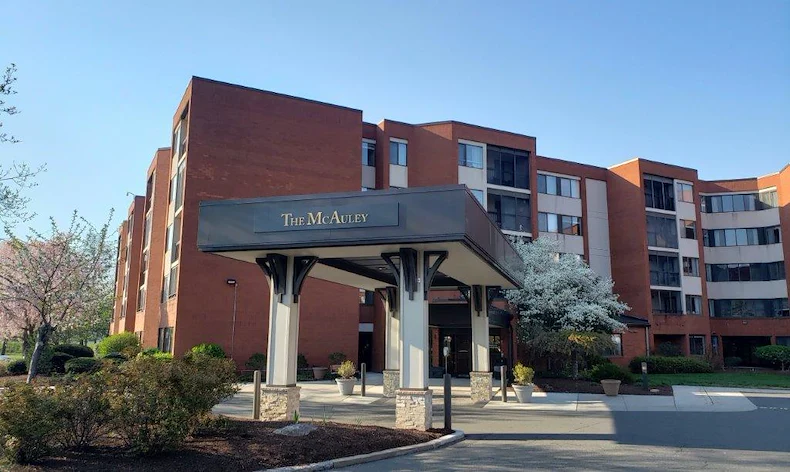 The McAuley front entrance