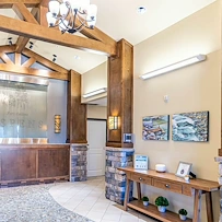 Aspens at Fort Collins Senior Living, senior living community offering assisted living, memory care, and respite care in Fort Collins, CO, lobby