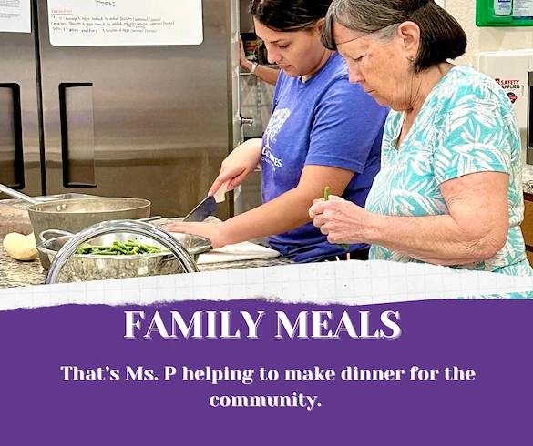 An open plan kitchen in the middle of our home makes meal times a family affair. Under guidance, many residents can regularly participate in the preparation of their own food.