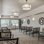 Southern Pines Gracious Retirement Living Hawthorn Senior Independent Living in Southern Pines, North Carolina gathering room