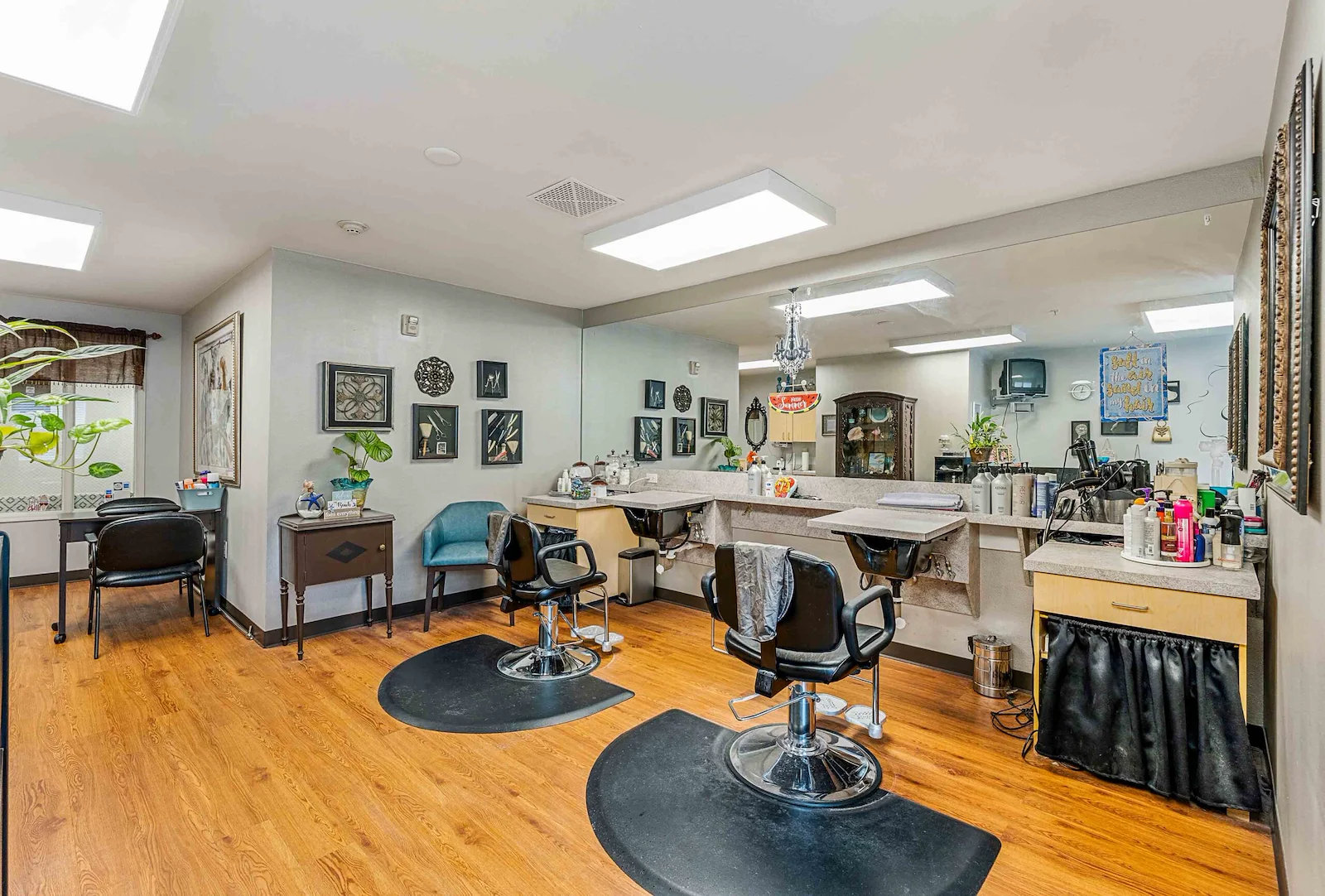 The Lodge at Wake Forest Gracious Retirement Living Hawthorn Senior Independent Living in Wake Forest, North Carolina beauty hair salon