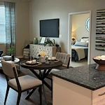 Astral at Franklin, senior living community offering independent living, assisted living, and memory care in Franklin, IN, apartment with an open layout