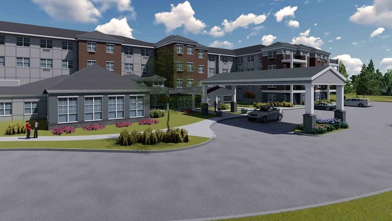 Belmont Gardens Gracious Retirement Living Hawthorn Senior Independent Living in Woodbridge, Virginia, front exterior