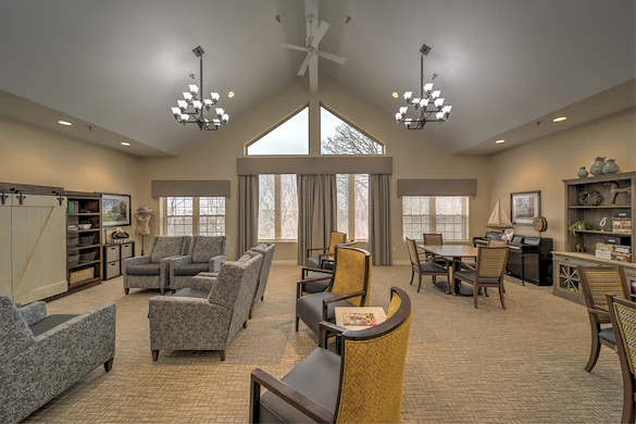 Charter Memory Care of Moline community area for socializing