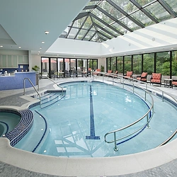 Allegro Harrington Park, senior living community in Harrington Park, NJ, offering independent living, assisted living, memory care, and respite care, indoor pool with skylights