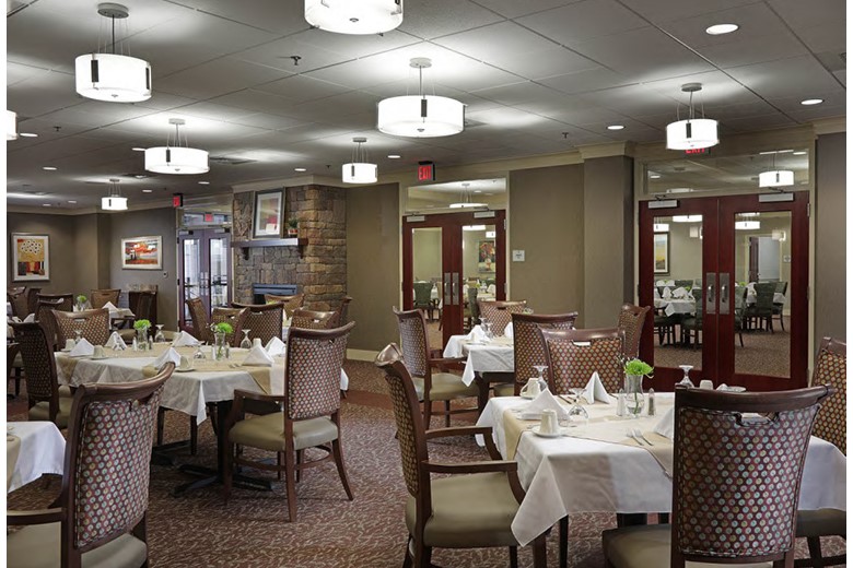 Pruitthealth lifestyle senior community Christian City Assisted Living Center in Union City, Georgia dining room