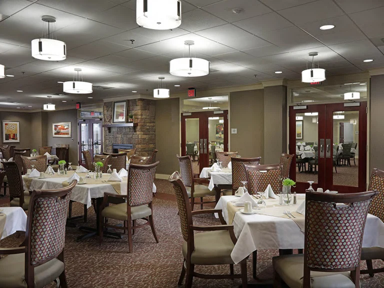 Pruitthealth lifestyle senior community Christian City Assisted Living Center in Union City, Georgia dining room