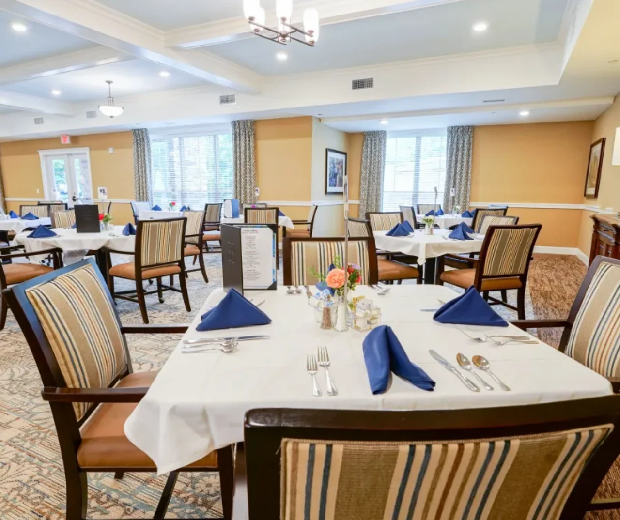 Greensboro senior living dining room