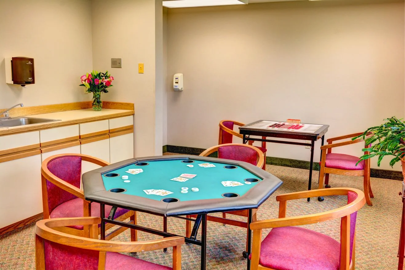 Grande Ronde Retirement Residence senior living community offering independent living, assisted living, and respite care in La Grande, OR, game room