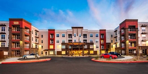 Front entrance of Verena at Gilbert Senior Living 
