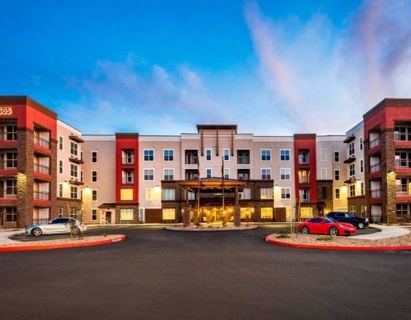 Front entrance of Verena at Gilbert Senior Living 