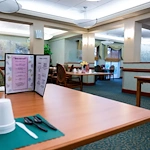 Lenox on the Lake senior living community offering assisted living and memory care in Lauderhill, FL, dining room