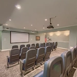 Media/activities room at Verena at Leander Senior Living 