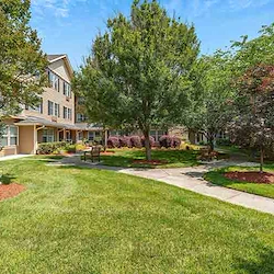 The Lodge at Wake Forest Gracious Retirement Living Hawthorn Senior Independent Living in Wake Forest, North Carolina rear exterior