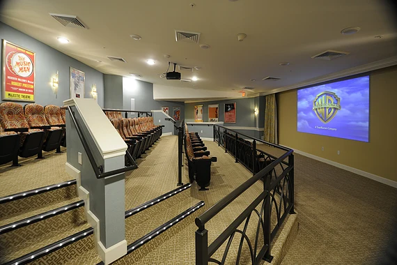 Allegro Winter Park senior living offering independent living, assisted living, memory care, and respite care in Winter Park, FL, movie theatre