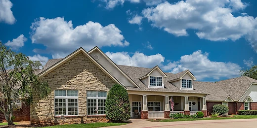 Ashbrook Village senior living community offering independent living, assisted living, and memory care in Duncan, OK, front exterior