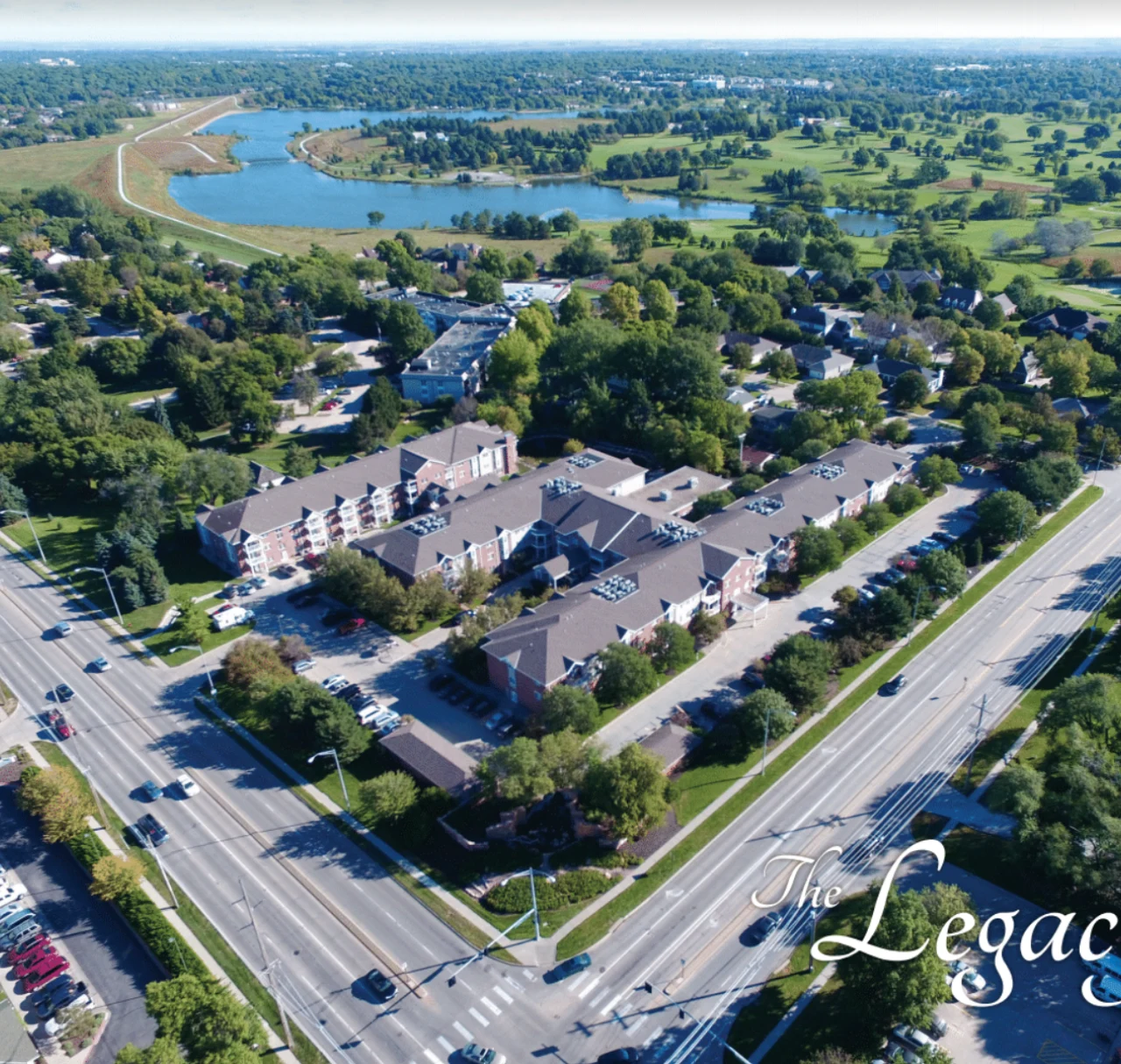 Aerial view of The Legacy, 5600 Pioneers Boulevard, Lincoln NE 68506