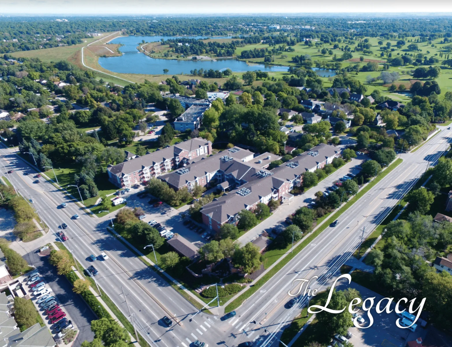 Aerial view of The Legacy, 5600 Pioneers Boulevard, Lincoln NE 68506