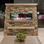 The Commons on Meridian Senior Living in Indianapolis, IN fireplace
