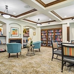 Cottonwood Estates Gracious Retirement Living Hawthorn Senior Independent Living in Alpharetta, Georgia library