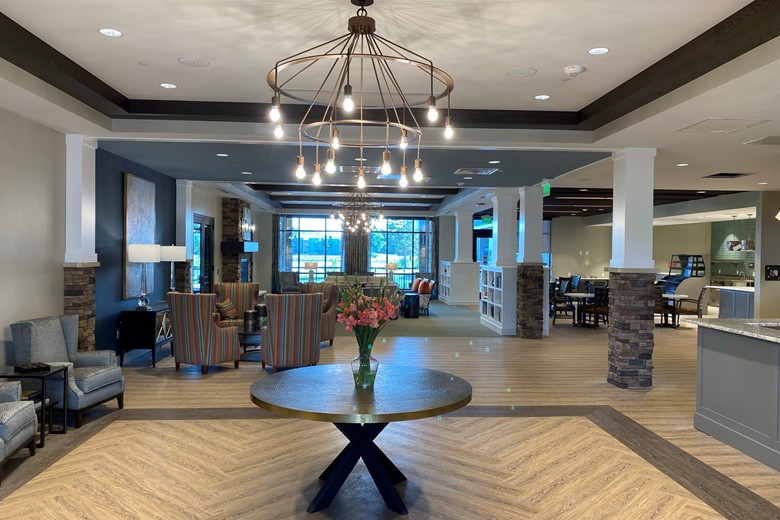 Entrance into Village Terrace Independent Living 