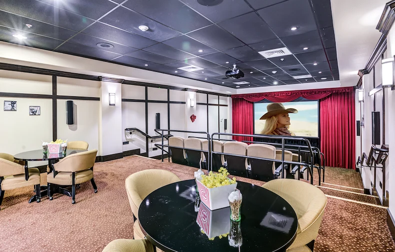 Salishan Gracious Retirement Living Hawthorn Senior Independent Living in Spring Hill, Florida movie theater