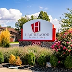 Heatherwood Senior Living community sign