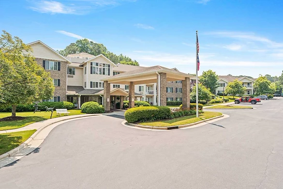 Jordan Oaks Gracious Retirement Living Hawthorn Senior Independent Living in Cary, North Carolina front exterior