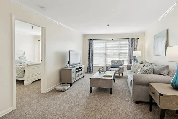 The Forum at The Crossing apartment living room