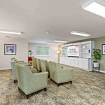 The Woods at Holly Tree Gracious Retirement Living Hawthorn Senior Independent Living in Wilmington, North Carolina media room