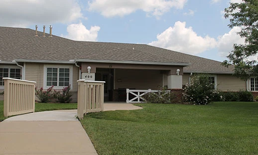 Kidron Bethel Village senior living community and continuing care retirement community (CCRC) offering independent living, assisted living, and respite care in North Newton, KS, home exterior