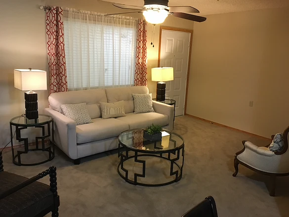 Ascension Living Via Christi Village Georgetown Senior Independent Living in Wichita, Kansas apartment living room
