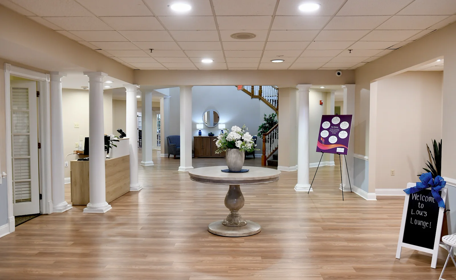 Spring Village at Hammonton entrance and front desk