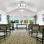 Williams Place Gracious Retirement Living Hawthorn Senior Independent Living in Davidson, North Carolina gathering room