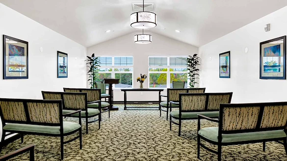 Williams Place Gracious Retirement Living Hawthorn Senior Independent Living in Davidson, North Carolina gathering room