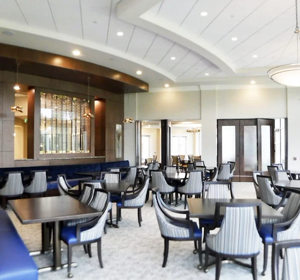 Westhill Macon senior living community offering assisted living and memory care in Macon, GA, dining room