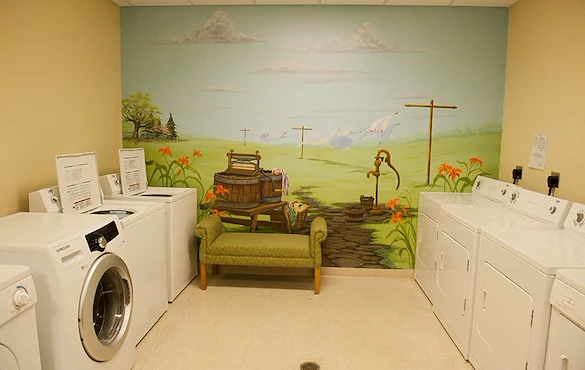 Coventry Meadows Senior Living in Fort Wayne, IN laundry room