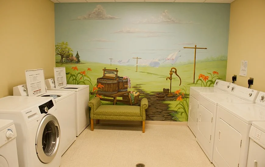 Coventry Meadows Senior Living in Fort Wayne, IN laundry room